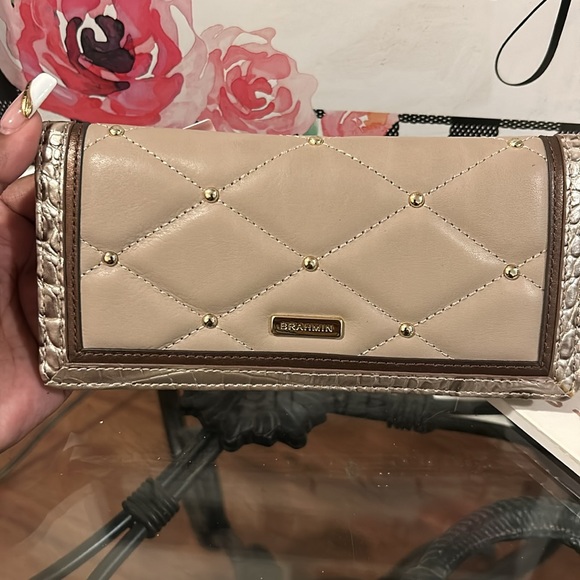 Rare Brahmin Beige Lamballe Duxbury with Matching Ady Wallet - Picture 11 of 16